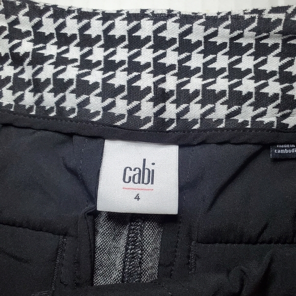 Cabi Sz 4 Black White Houndstooth Trouser - Picture 8 of 10